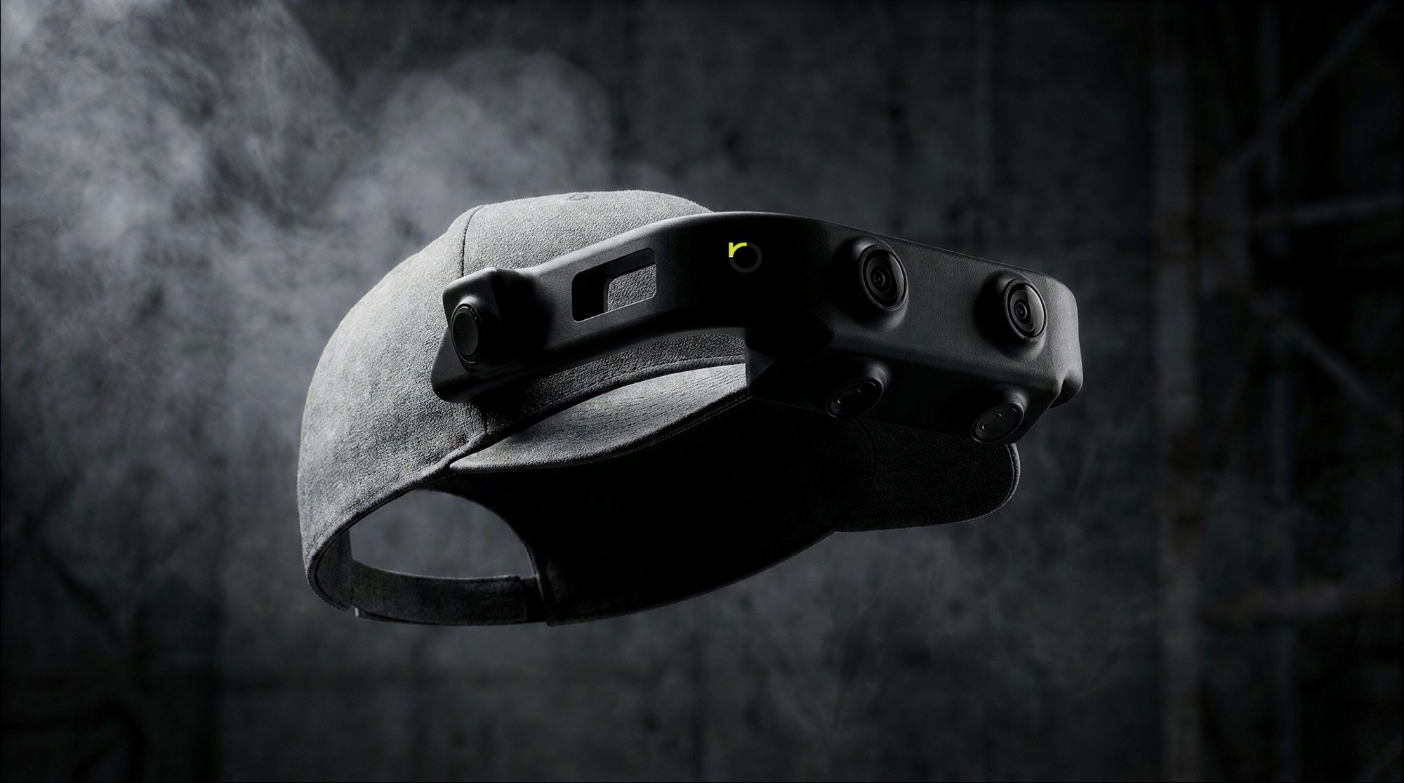 OpenRobot Six-camera cap: two forward cameras, two downward cameras, and a camera at each end of the bar
