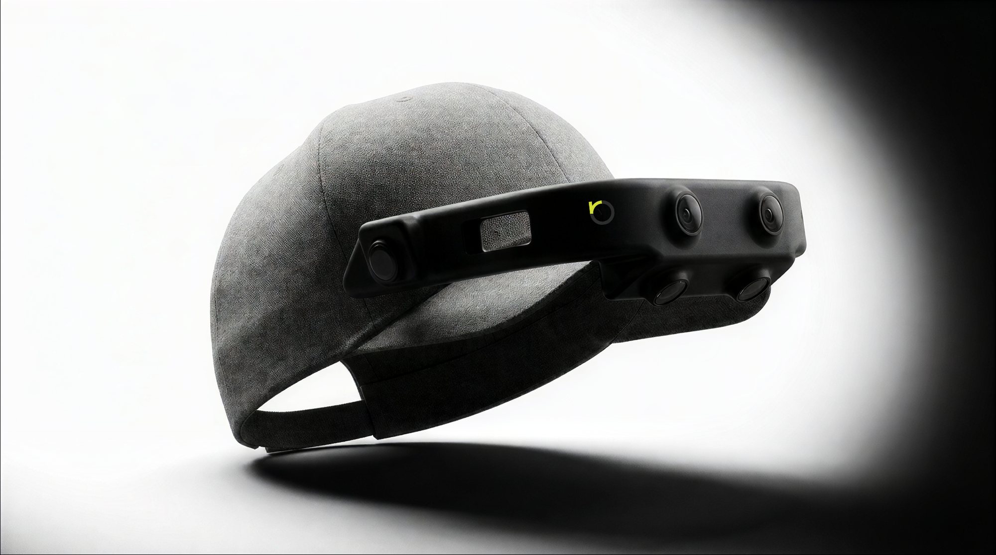 Three-quarter view of the Six-camera cap on a light background