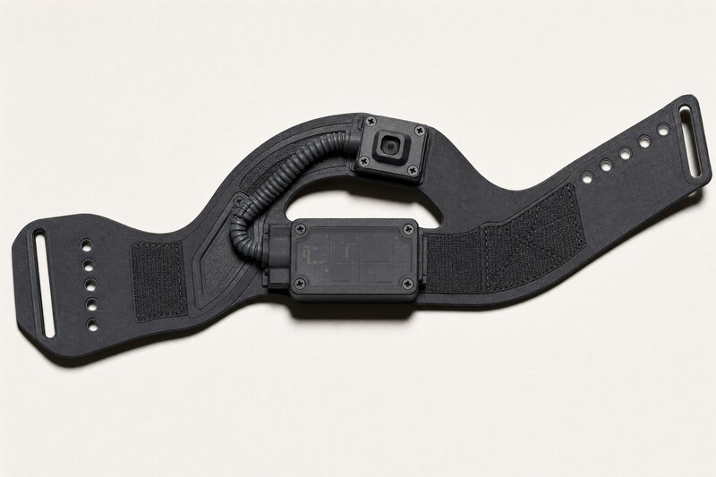 Wrist cam hand-adjacent capture module — concept render